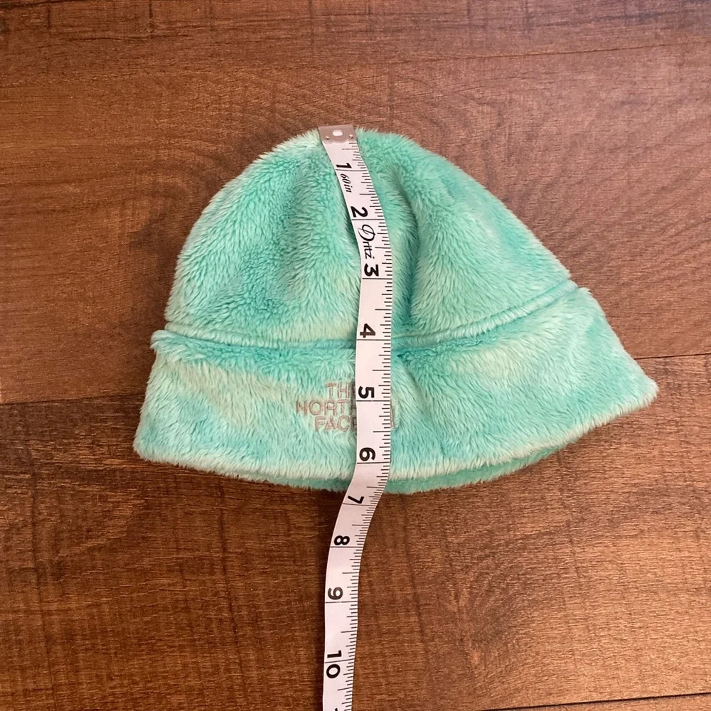The North Face Infant Baby Mint Green Plush Fleece Beanie Hat